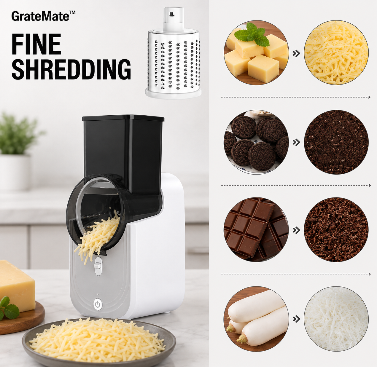 Gratemate™ Electric Grater