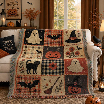 Boo & Beyond Halloween Patchwork Blanket