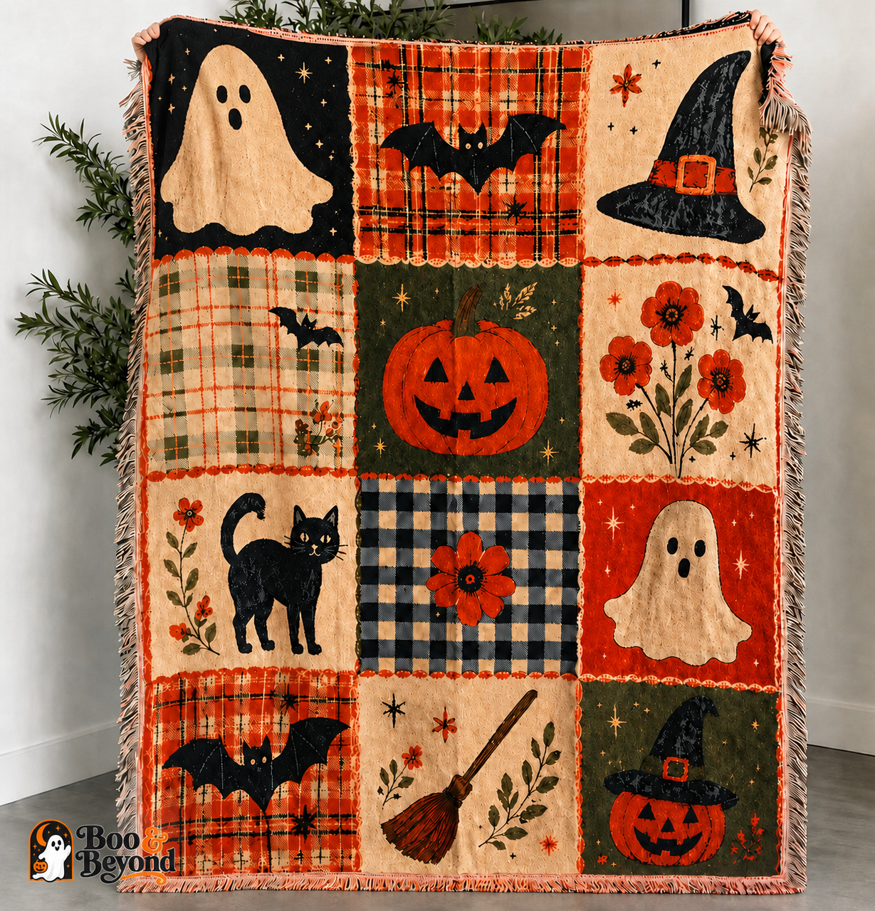 Boo & Beyond Halloween Patchwork Blanket