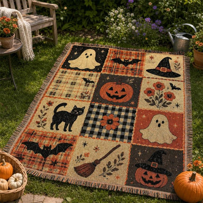 Boo & Beyond Halloween Patchwork Blanket